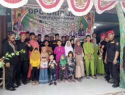 DPC GRIB Jaya Kampar Gelar Jumat Berkah Bersama Anak Yatim.Sekretaris: Giat Ini Akan Terus Berlanjut