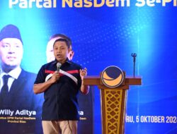 Hadiri Konsolidasi Nasdem se Riau, Abdul Wahid Berkomitmen Tidak Membedakan, PDIP, Nasdem dan PKB