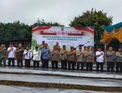 Polres Kuansing Luncurkan Program Ketahanan Pangan di Desa Seberang Taluk Hilir Melalui Zoom Meeting