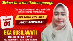 Konsen Terhadap Masalah Sampah dan Didukung Oleh Warga Menjadi Motivasi Eka Susilawati Ikut Mencalon Sebagai Ketua RW 15