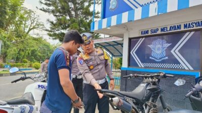 Jelang Ops Lilin dan Tahun Baru, Polres Inhu Tertibkan Knalpot Brong Serta Pelanggaran Fatal