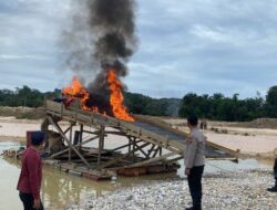 Polsek Singingi Tindak Tegas PETI Yang Ada Di Kelurahan Muara Lembu Kecamatan Singingi