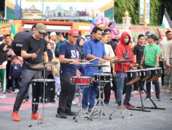 Korsik Satpol PP Provinsi Riau Curi Perhatian di CFD Jalan Sudirman Pekanbaru
