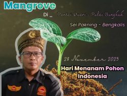 Laskar RMRB Dukung Aksi Menanam Pohon Mangrove yang Akan Digelar di Pantai Quari Pulai Bungkuk Bengkalis