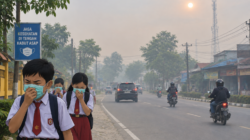 Parah ! Kabut Asap Masih Menghantui Warga Pekanbaru, Sekolah Pulang Cepat